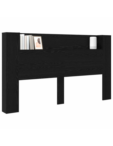 Testiera Rovere Nero 180 x 17 x 104,5 cm Legno multistrato
