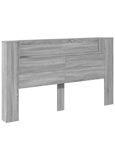 Testiera Grigio Sonoma 180 x 16,5 x 103,5 cm Legno multistrato