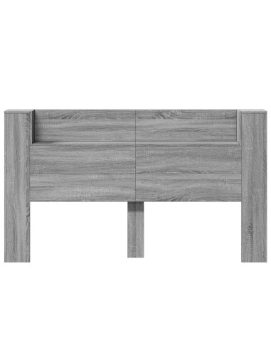 Testiera Grigio Sonoma 180 x 16,5 x 103,5 cm Legno multistrato