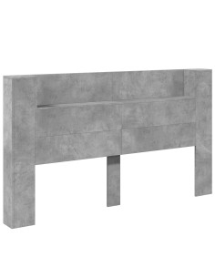 Testiera Grigio cemento 180 x 16,5 x 103,5 cm Legno multistrato 2