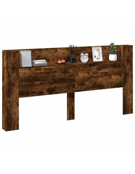 Testiera Rovere fumé 200 x 16,5 x 103,5 cm Legno multistrato