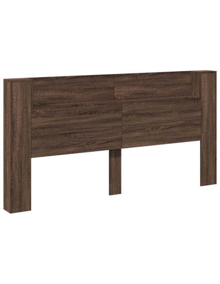 Testiera Rovere Marrone 200 x 16,5 x 103,5 cm Legno multistrato