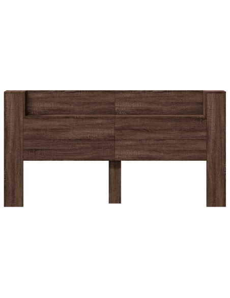 Testiera Rovere Marrone 200 x 16,5 x 103,5 cm Legno multistrato
