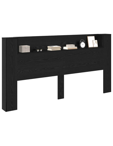 Testiera Rovere Nero 200 x 15 x 103,5 cm Legno multistrato