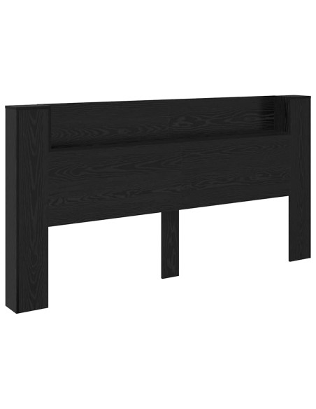 Testiera Rovere Nero 200 x 15 x 103,5 cm Legno multistrato