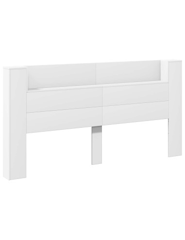 Testiera Bianco 200 x 16,5 x 103,5 cm Legno multistrato