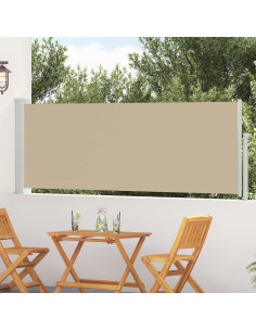 Tenda laterale retrattile Beige 300 x 100 cm Poliestere