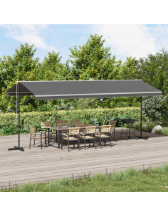 Tenda autoportante Grigio 6 x 3 m Poliestere