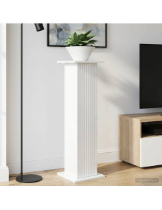 Supporto per piante Bianco Lucido 30,5 x 30 x 100,5 cm