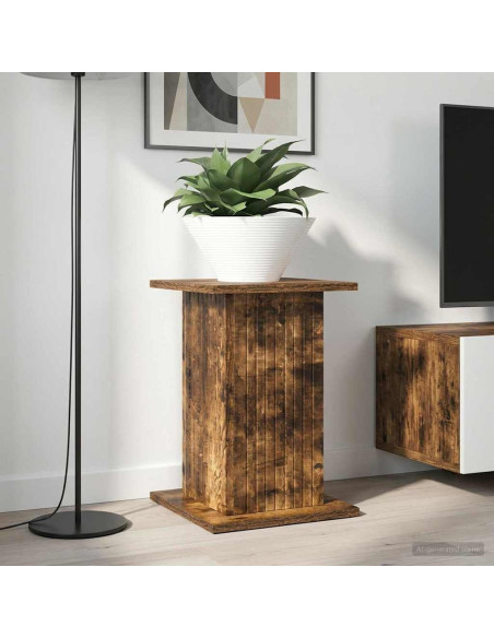 Supporto per piante 2 pcs Rovere Fumo 30,5 x 30 x 43 cm