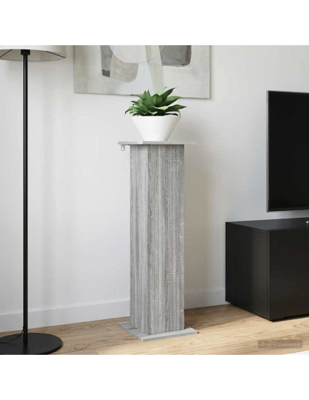 Supporto per piante 2 pcs Grigio Sonoma 30,5 x 30 x 100,5 cm