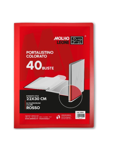 CF12 PORTALISTINO ROSSO 40 BUSTE