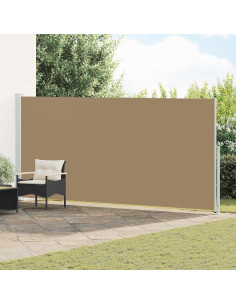 Tenda laterale retrattile Tortora 600 x 200 cm Poliestere
