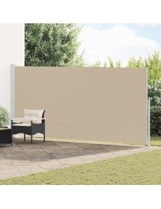 Tenda laterale retrattile Beige 600 x 220 cm Poliestere