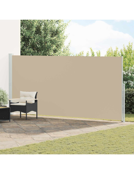 Tenda laterale retrattile Beige 600 x 220 cm Poliestere