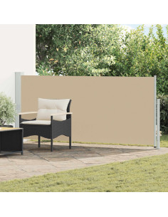 Tenda laterale retrattile Beige 300 x 120 cm Poliestere
