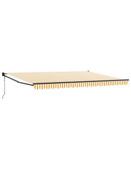Tettuccio Elettrico Retrattile Giallo e Bianco 4 x 2 m