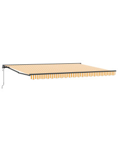 Tettuccio Elettrico Retrattile Giallo e Bianco 4 x 2 m