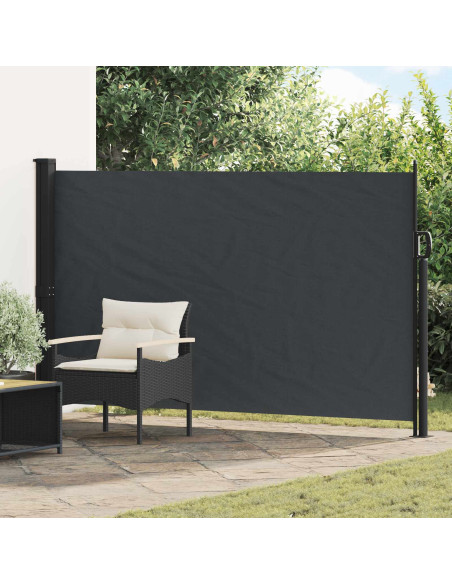 Tenda laterale retrattile Nero 300 x 170 cm Poliestere