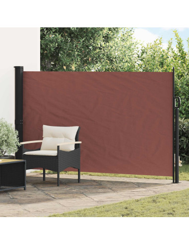 Tenda laterale retrattile Marrone 300 x 170 cm Poliestere