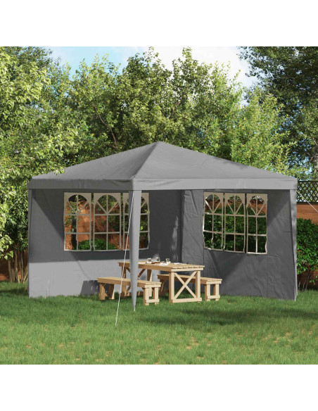 Parete per tenda da festa 2 pcs 300 x 195 cm Grigio Chiaro