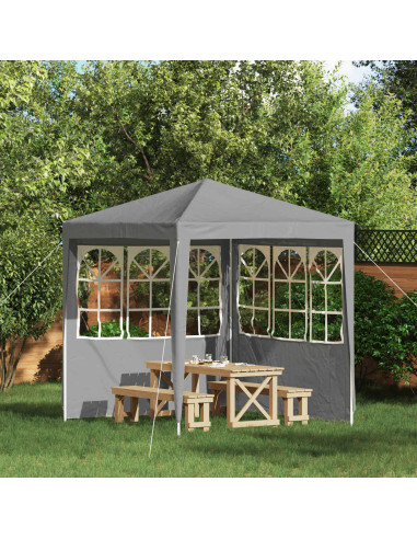 Parete per tenda da festa 2 pcs 200 x 195 cm Grigio Chiaro