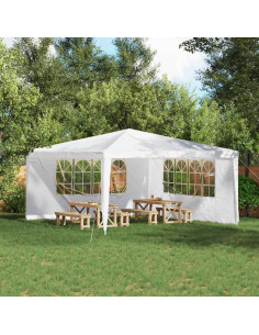 Parete per tenda da festa 2 pcs 400 x 195 cm Bianco