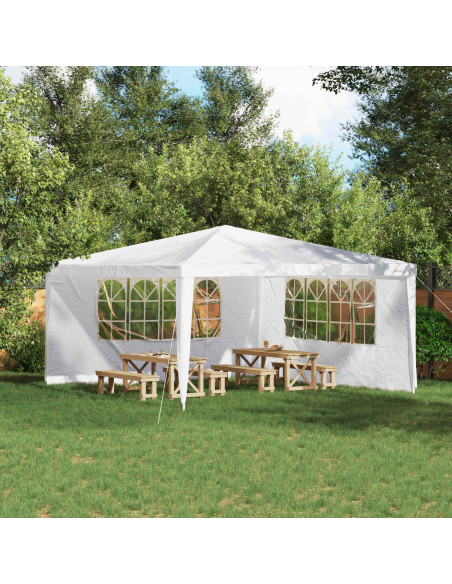 Parete per tenda da festa 2 pcs 400 x 195 cm Bianco