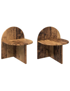 Comodino 2 pcs Legno antico 40 x 35,5 x 45,5 cm