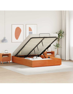 Letto ottomano Marrone Cera 140 x 190 cm