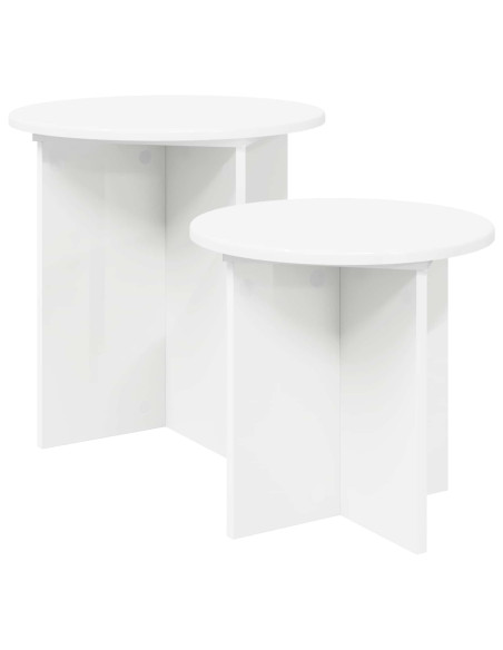 Set tavolini con archiviazione 2 pcs Legno ingegnerizzato