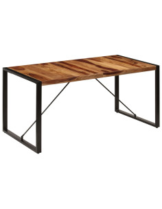 Tavolo da Pranzo 160x80x75 cm in Legno Massello di Sheesham