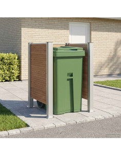 Recinzione Contenitore per Rifiuti Marrone 85 x 85 x 115 cm