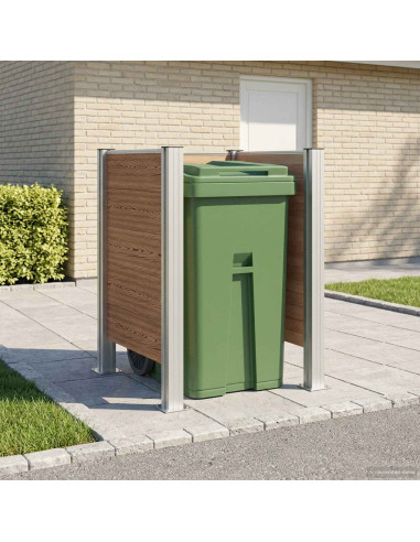 Recinzione Contenitore per Rifiuti Marrone 85 x 85 x 115 cm