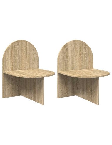 Comodino 2 pcs Rovere Sonoma 48 x 49 x 65 cm