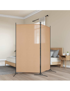 Divider Stanza a 2 Pannelli Beige 175 x 180 cm Tessuto
