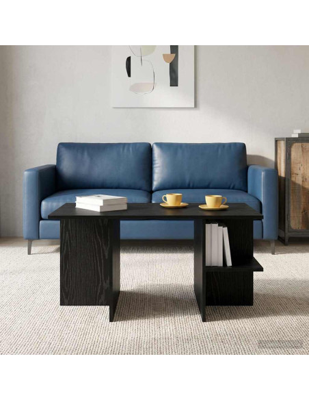 Tavolino da salotto Rovere Nero 87 x 50 x 45 cm