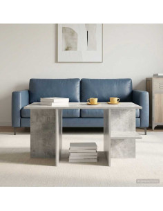 Tavolino da salotto Grigio Cemento 87 x 50 x 45 cm