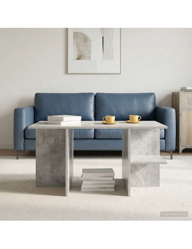 Tavolino da salotto Grigio Cemento 87 x 50 x 45 cm