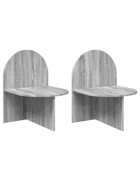 Comodino 2 pcs Grigio Sonoma 48 x 49 x 65 cm