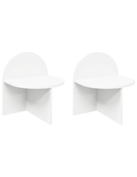 Comodino 2 pcs Bianco 40 x 35,5 x 45,5 cm Legno ingegnerizzato