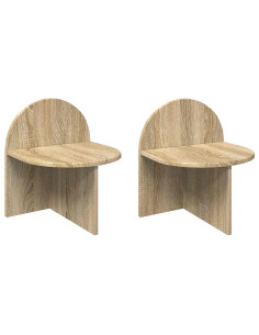 Comodino 2 pcs Rovere Sonoma 40 x 35,5 x 45,5 cm