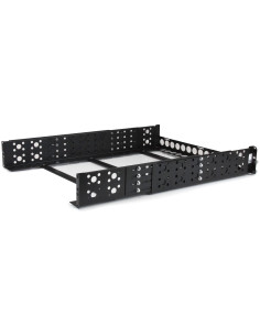 StarTech.com Guide rack universali 2U - Staffe di montaggio fisse - Binari per rack da 19" a profondità regolabile per apparecc