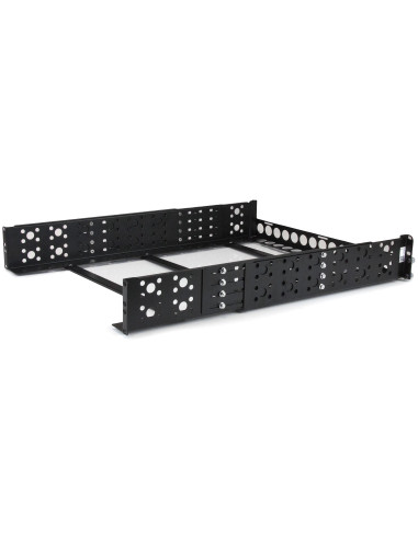 StarTech.com Guide rack universali 2U - Staffe di montaggio fisse - Binari per rack da 19" a profondità regolabile per apparecc