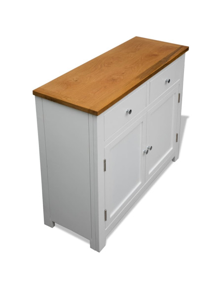 Credenza 90x33,5x83 cm in Massello di Rovere