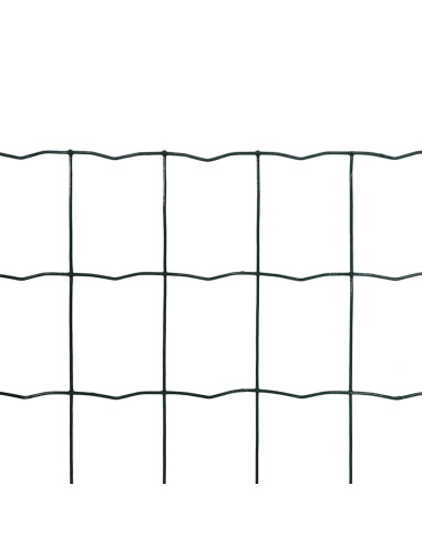 Recinzione Europea in Acciaio 25 x 1,5 m Verde