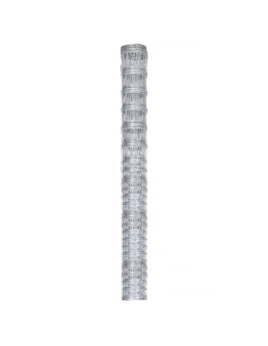 Recinzione da Giardino in Acciaio Zincato 50x1,6 m Argento