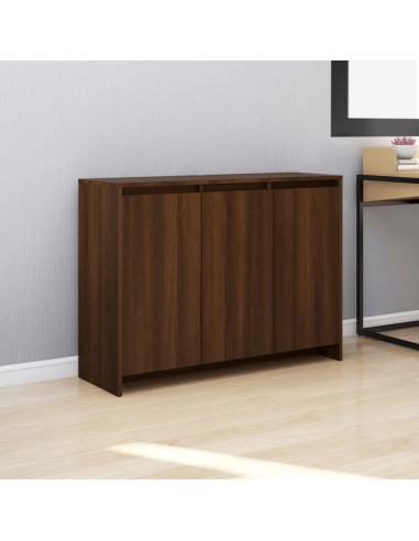 Credenza Rovere Marrone 102x33x75 cm in Truciolato