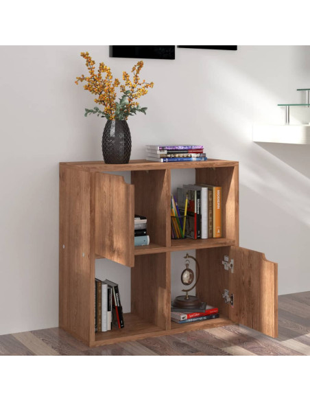 Libreria Rovere Marrone 60x27,5x59,5 cm in Legno Truciolato