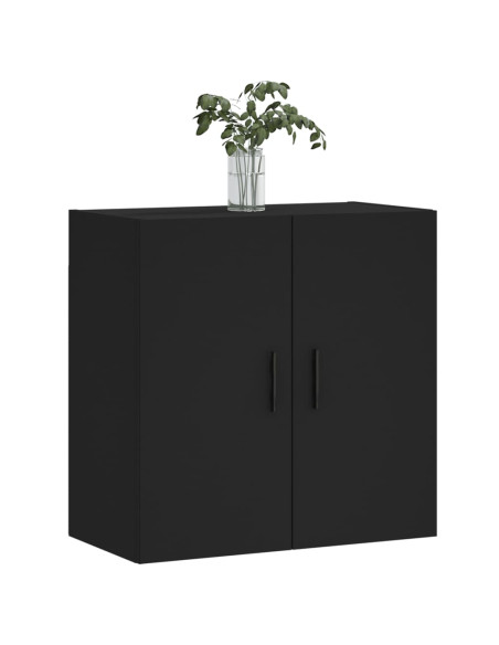 Armadietto a Muro Nero 60x31x60 cm in Legno Multistrato